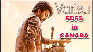 Varisu FDFS in Canada 🇨🇦 Thalapathy 🔥 | Canada Tamil Vlog