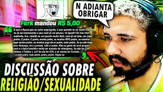 FABÃO DISCUTINDO COM O CHAT SOBRE RELIGIÃO E SEXUALIDADE
