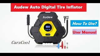 Audew Auto Digital Tire Inflator Best Portable Air Compressors For Cars How To Use Air Pump
