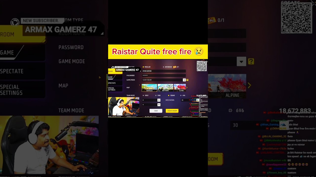 Raistar Quite free fire 😢 