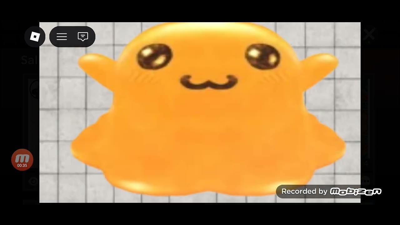 Yellow slime want cookie (cartoon animation)