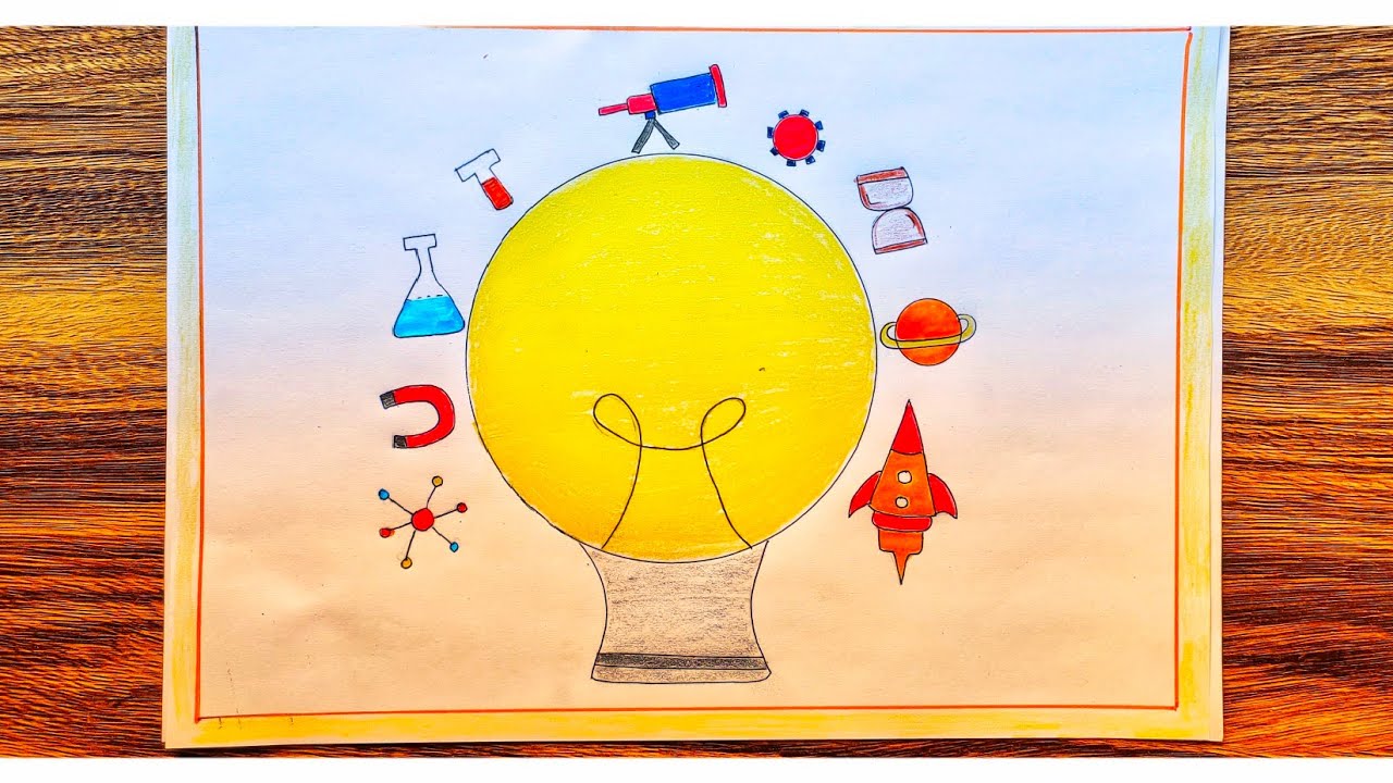 National Science Day Drawing/Science Day Poster/Science Day Poster