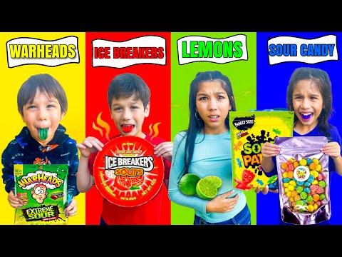 LAST TO STOP EATING SOUR CANDY WINS A MYSTERY PRIZE **Kids Went Crazy** | Familia Diamond
