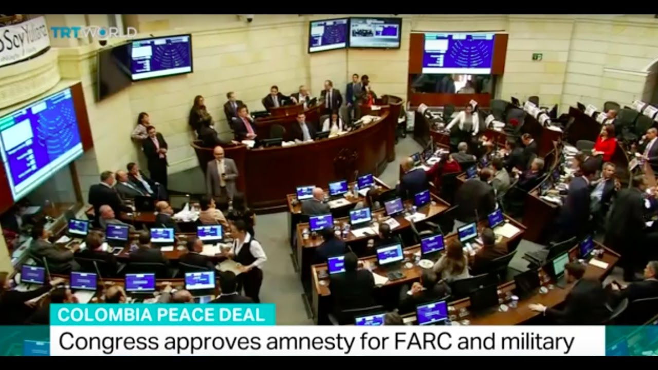 Colombia peace deal: Congress approves amnesty for FARC and military
