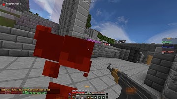 MINEBUILDERS /// DUEL RED X NO SWORD 1 GUN  / /  VS BOOST BOW AND OP SWORD!