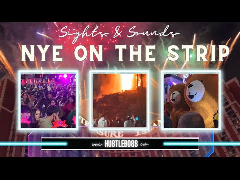 New Years Eve 2024 on the Las Vegas Strip [Sights & Sounds]