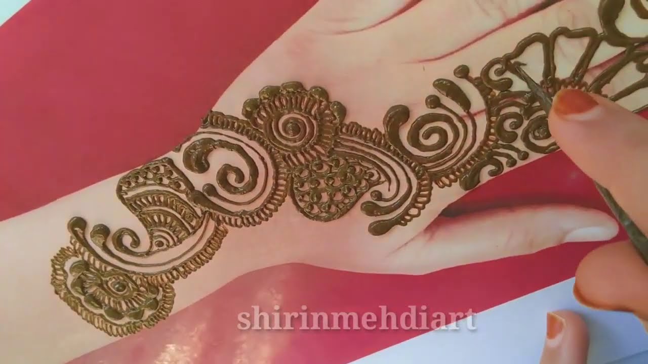 Easy & beautiful Arabic mehndi Design Full hand mehndi design back ...
