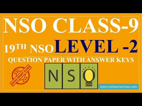 NSO CLASS-9 LEVEL - 2 | 19th National Science Olympiad SOLVED PAPER ...