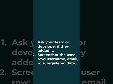 Video thumbnail: Unknown WordPress Admin? Do This Before You Delete It