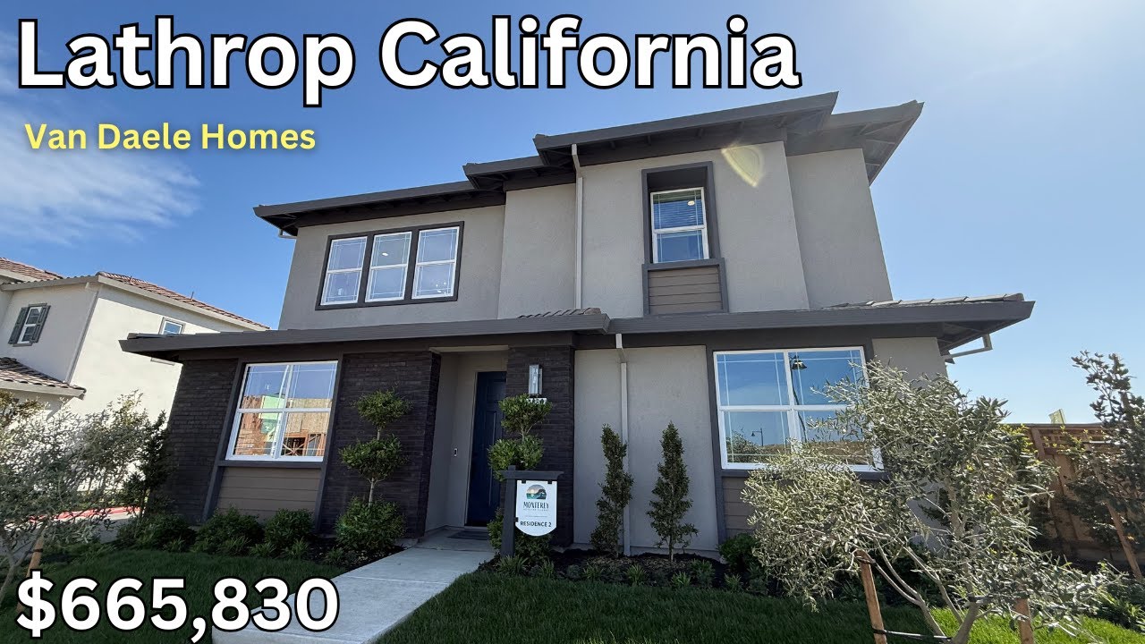 🏡Touring (lathrop ca new homes) at Van Daele Homes in Lathrop California. Residence2. Starting $665k