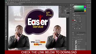 Free Easter Flyer PSD on Photoshop