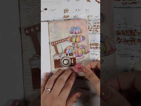 mini art journal - travel themed