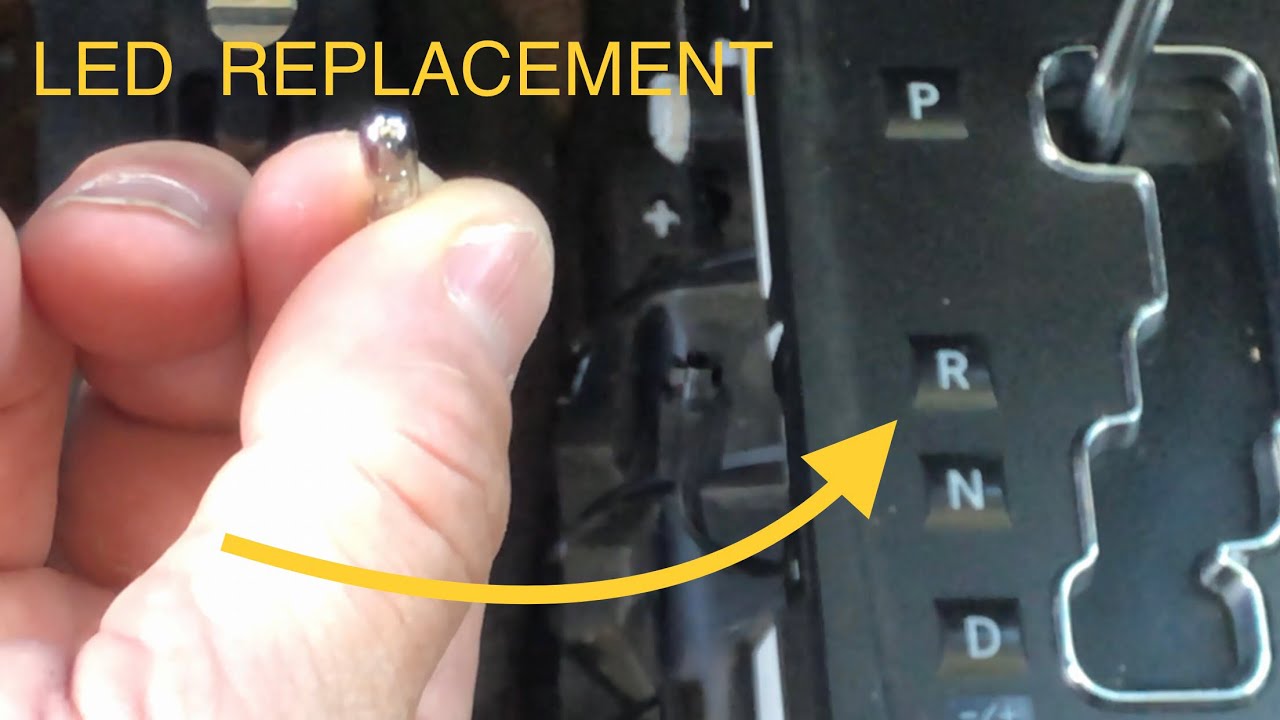 Replace the gear shift bulb to LED on Jeep wrangler (253) YouTube