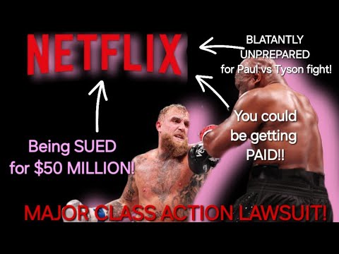 NETFLIX SUED due to buffering issues for Paul/Tyson DEBACLE! Karma is a