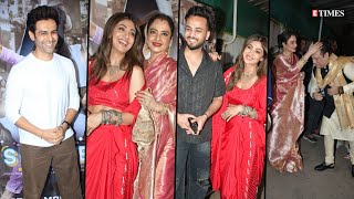 Rekha, Kartik Aaryan, Elvish Yadav, Govinda & More Celebs At SUKHEE Special Screening | Full Video