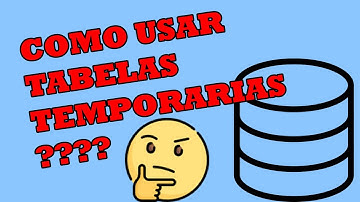 Como usar tabela temporária no SQL SERVER ?