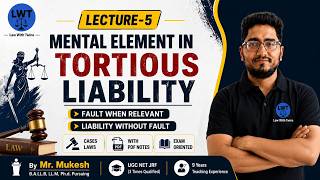 L- 5 of tort | Mental Element in Tortious Liability| law with twins | llb  | Ballb | Ccsu | MSU | 