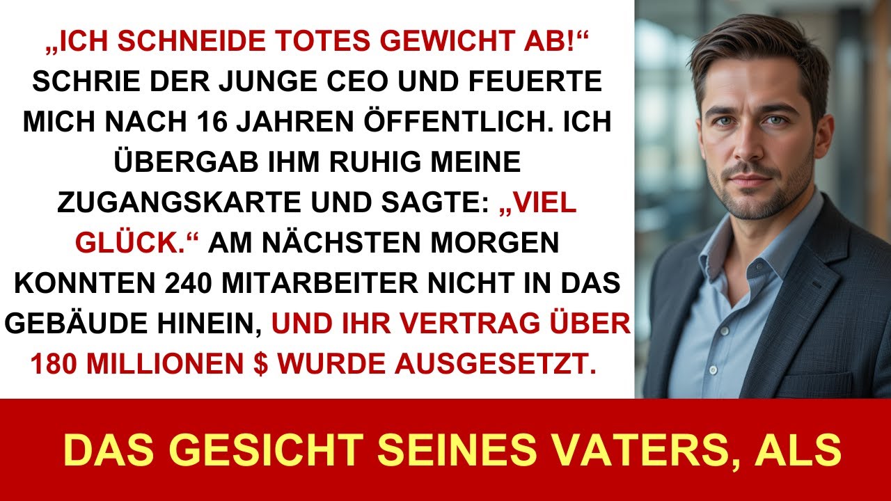 Er Hat Mich Öffentlich Gefeuert – Die Schlüsselkarte, Die Ich Zurückgegeben Habe, Hat Seine Firma...
