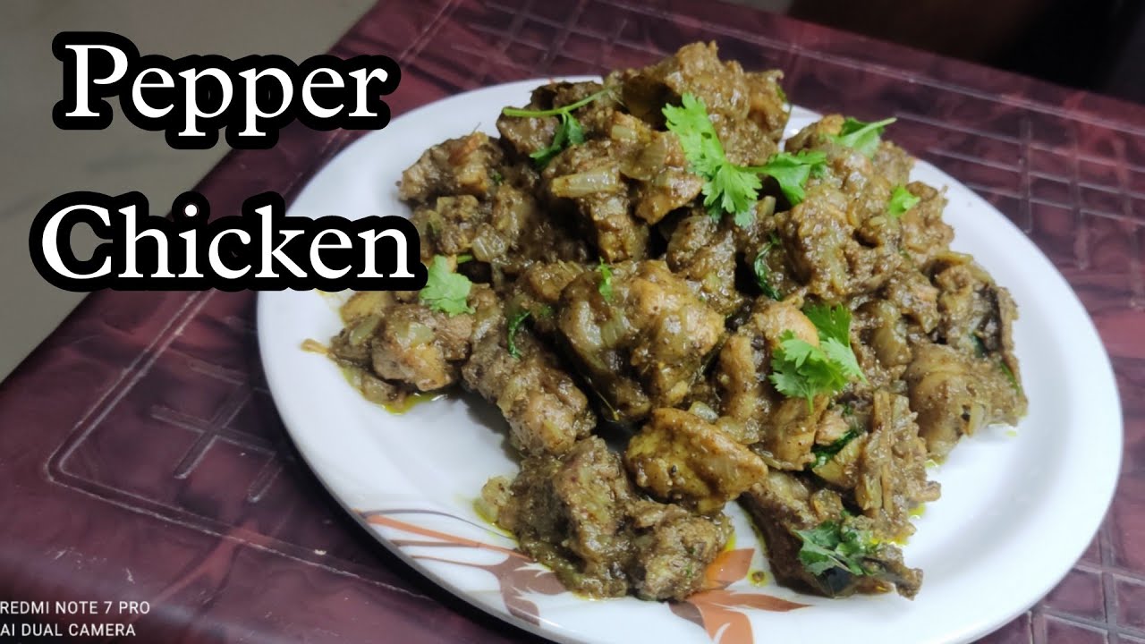 ಪೆಪ್ಪರ್ ಚಿಕನ್/Chicken pepper dry in kannada YouTube