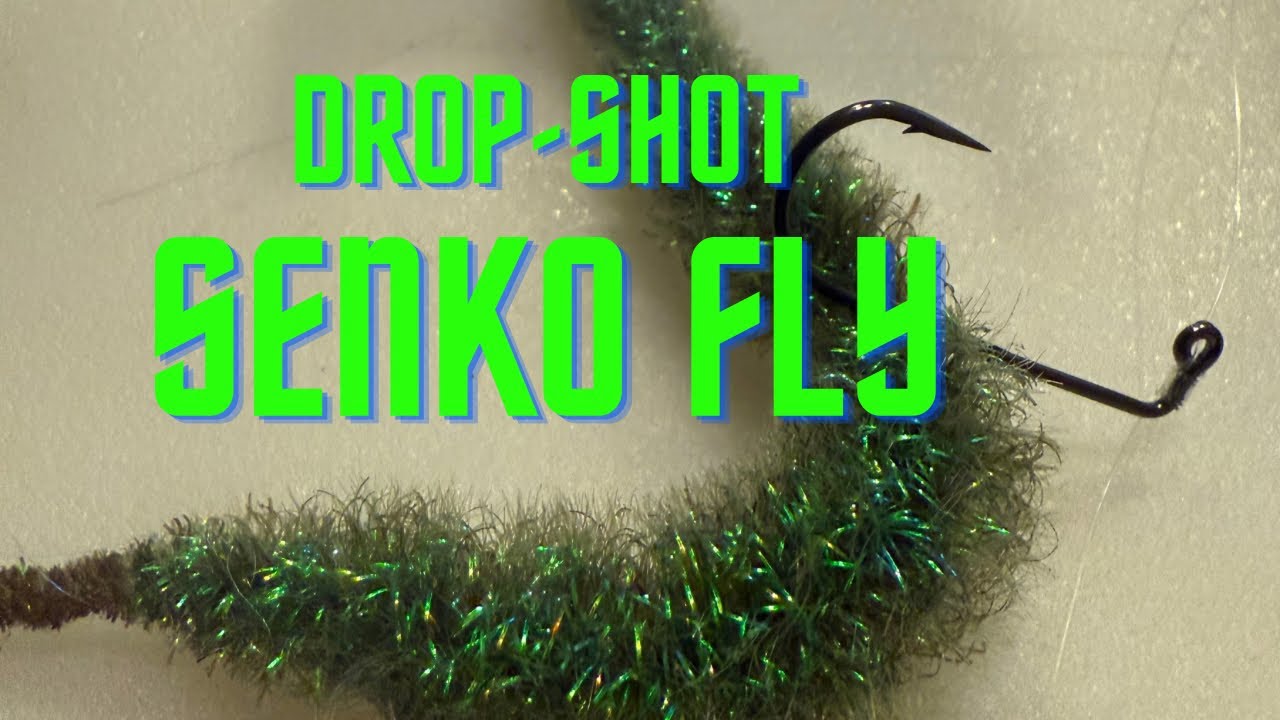 How to tie a drop shot Senko fly for Big Bass .