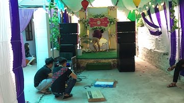 Hiên + Việt lắp bộ array 40 + sub kép 50 cho ông anh ca sĩ Hưng Yên . DVH 0363553277