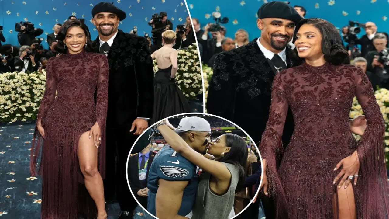 Jalen Hurts and wife Bry Burrows dazzle in first Met Gala appearance after marriage reveal