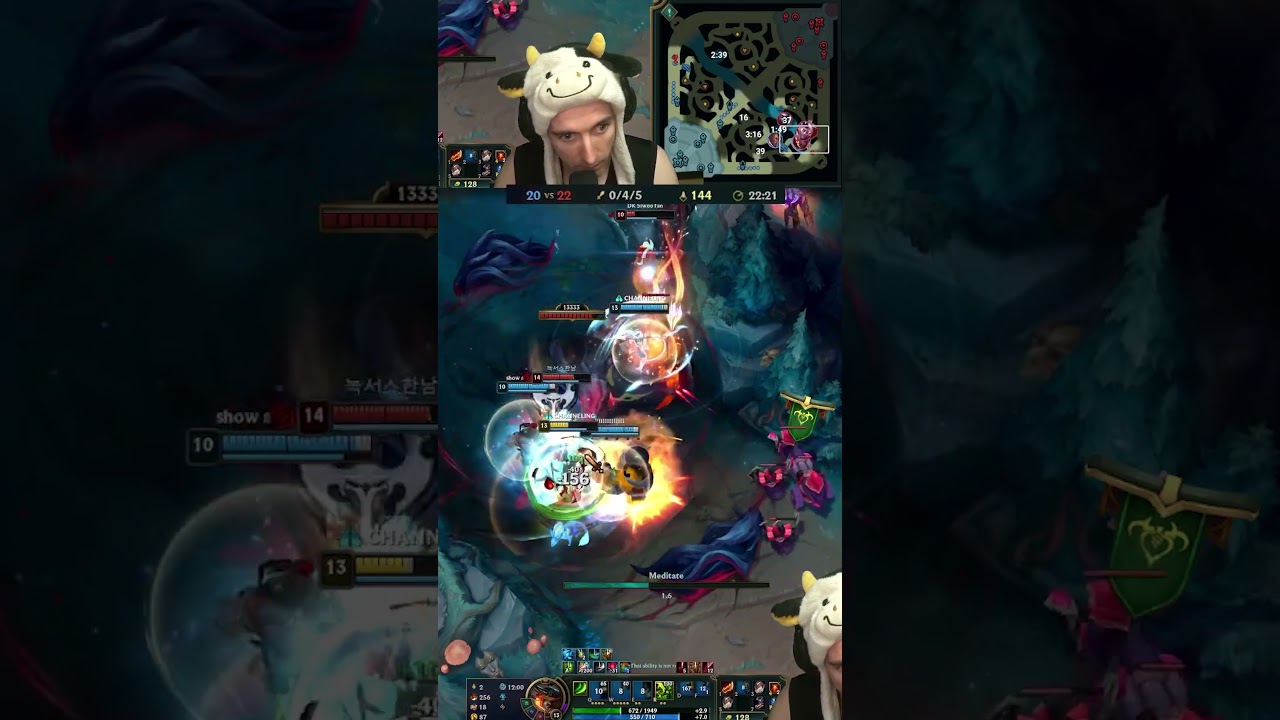 Max level meditate is actually better than Q on Master Yi  