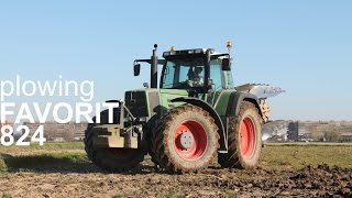 Plowing: Fendt  Favorit 824 + Moro 5 furrows