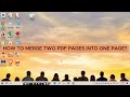 How To Merge Two PDF Pages Into One Page | Combine PDF Pages In PC 2026