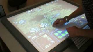 Starcraft 1 on Multitouch Tabletop Display