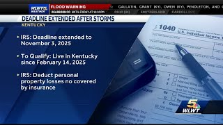 Amid widespread flooding, Kentucky residents remain under extended deadline to file federal taxes
