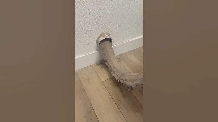 This is the CRAZIEST dryer vent cleaning of all time! 🤯🤯🤯 #oddlysatisfying #dryerventcleaning