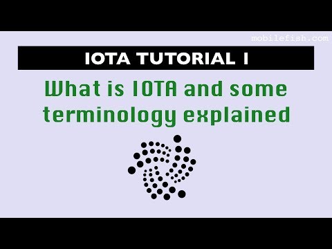 IOTA tutorial 1: