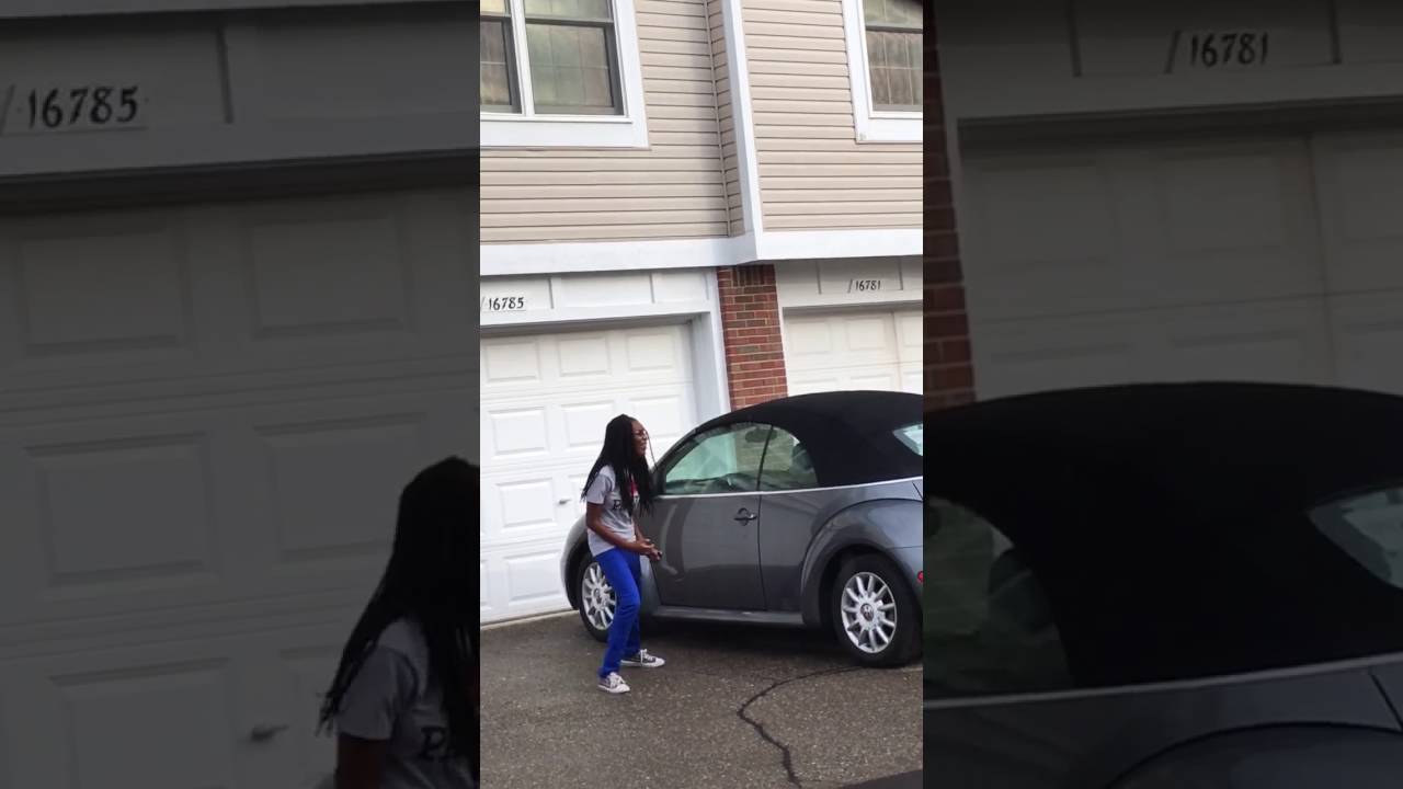 16 year old gets her first car - YouTube