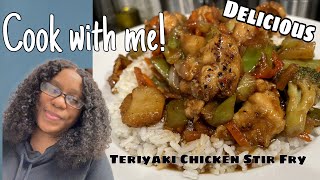 TERIYAKI CHICKEN STIR FRY | ‍COOK WITH ME | RECIPE IN DESCRIPTION BOX | PREP FOR THERAPY