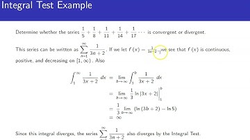 Integral Test Example 2