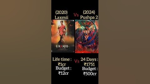 Pushpa 2 Vs Laxmii Box office collection #pushpa2 #laxmii #akshaykumar #alluarjun #trending #shorts