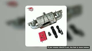 JTLD Universal Valvetronic Exhaust Dual Outlet Electric /vacuum Valve Muffler with Remote Control