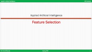 Feature Selection