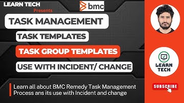 BMC Remedy Task Management | Task Tamplate | Task Group Template | Use with Incident and Change
