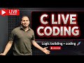 C live coding ( pointer in C language )
