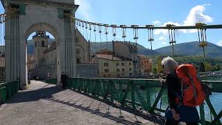 Via Gebennensis Geneva Camino Gr65, Crossing The Rhone River At Seyssel, France