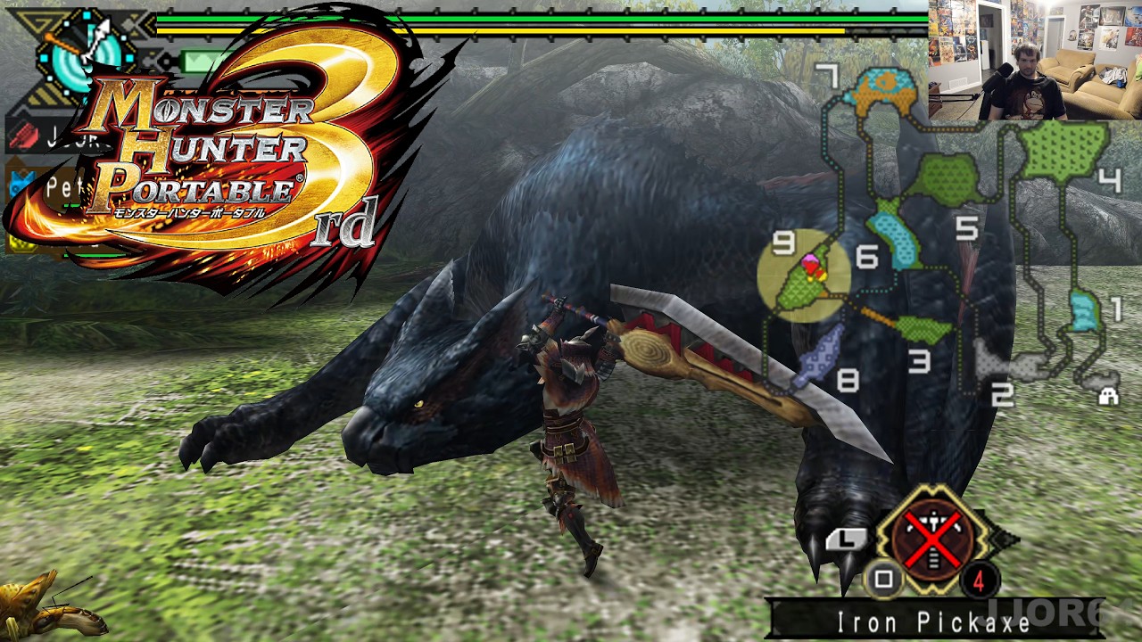 PSP、モンハンサード、ウイイレ2012、グラセフ Monster Hunter Portable 3rd (PSP) - JJOR64 plays PlayStation