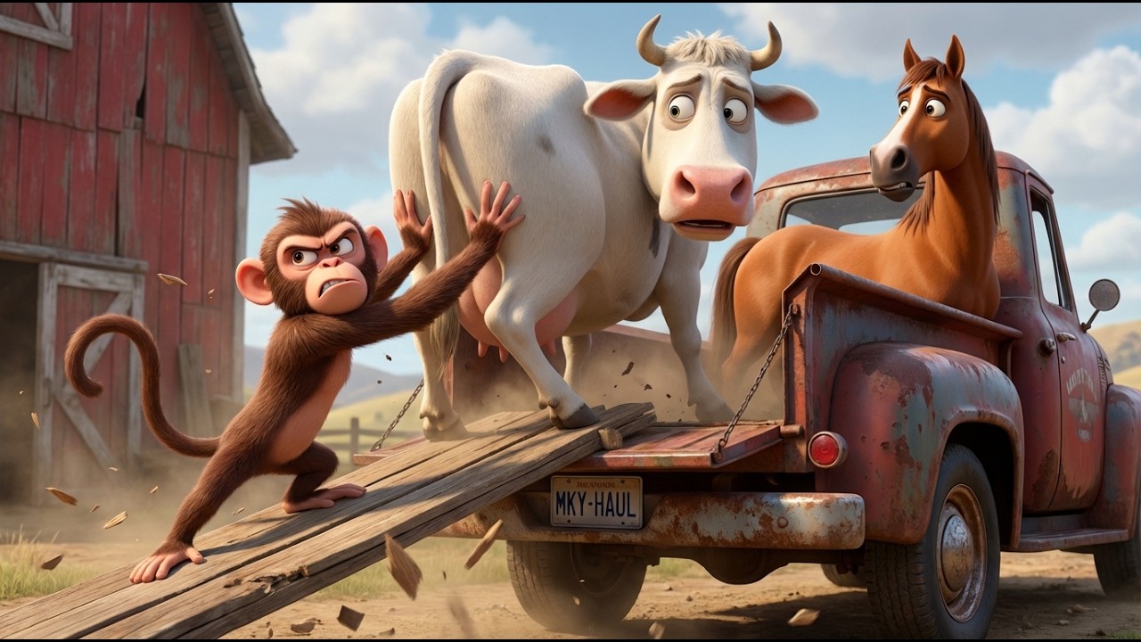 Bunny Farmer vs Monkey Thief - Epic Animal Rescue Mission! 🐰🐵