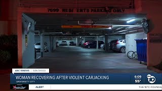 Woman injured in violent carjacking in University City