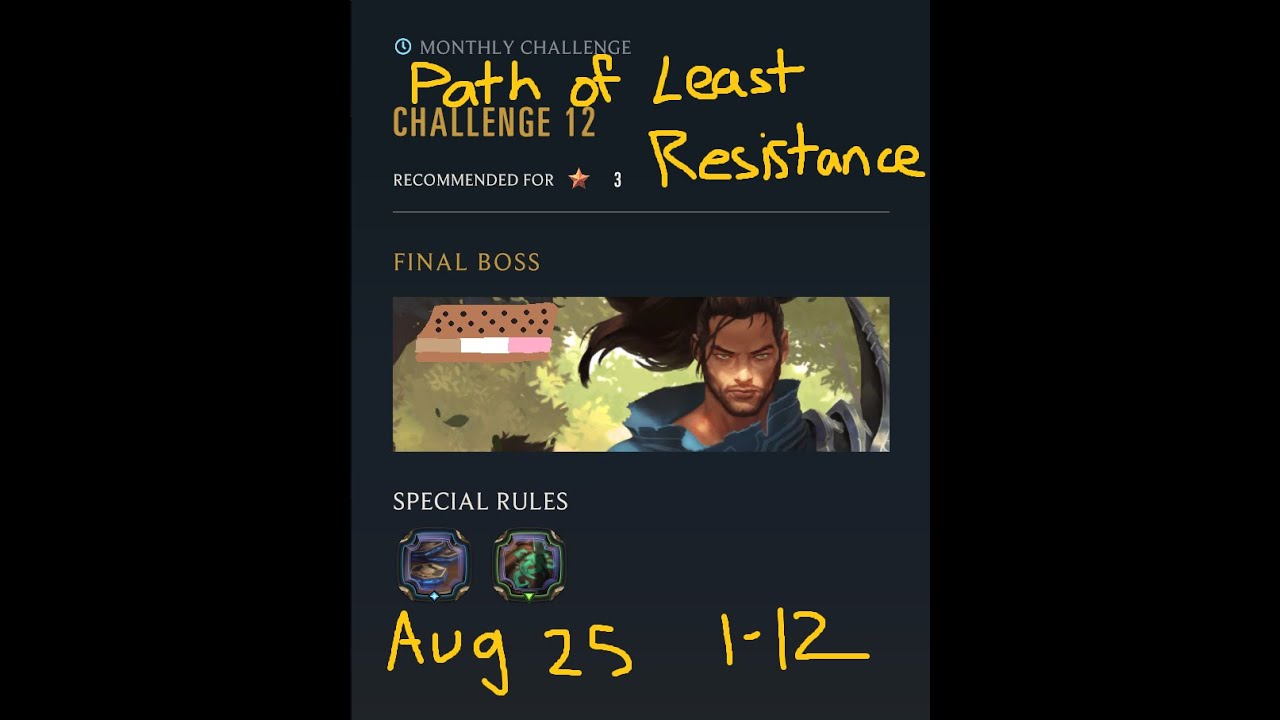 August 2025 Monthly Challenges 1-12 - Path of Champions - Legends of Runeterra