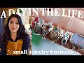 Studio vlog 13  a realistic day in the life as a small jewelry business  stone setting day
