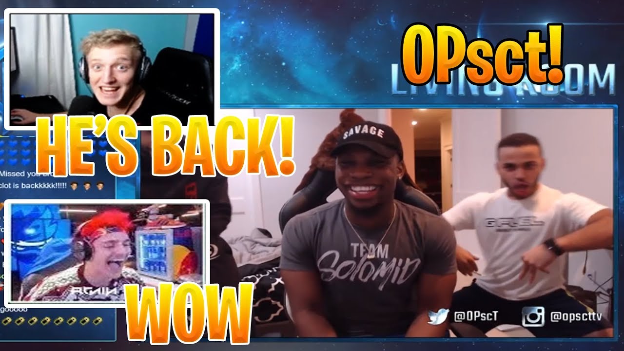 Tfue & Streamers Reacts to OPsct STREAMING BACK Again After Months