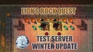 Lion's Rock Quest (Noble Lion Mount) - Test Server Winter Update 2014 - Tibia Net Worth