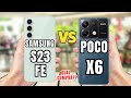 SAMSUNG S23 FE 5G VS POCO X6 5G COMPARATIVO, QUAL COMPRAR ?  📱 @canaldwn